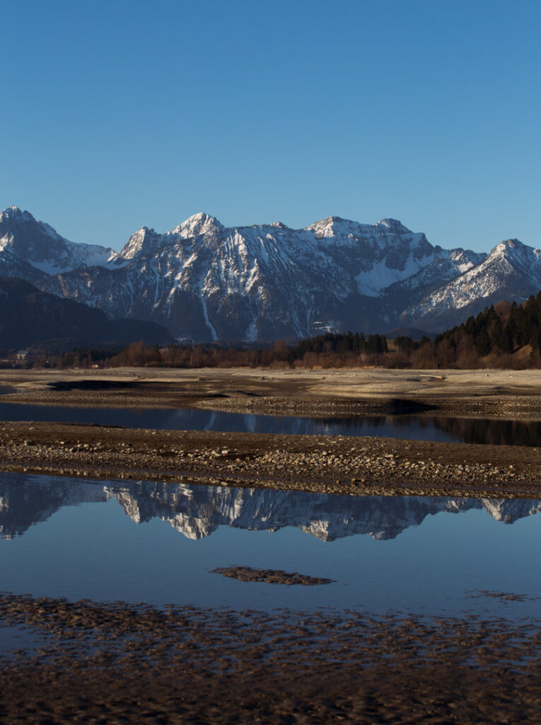 Ost Allgäu, Forggensee mit Schloss Neuschwanstein